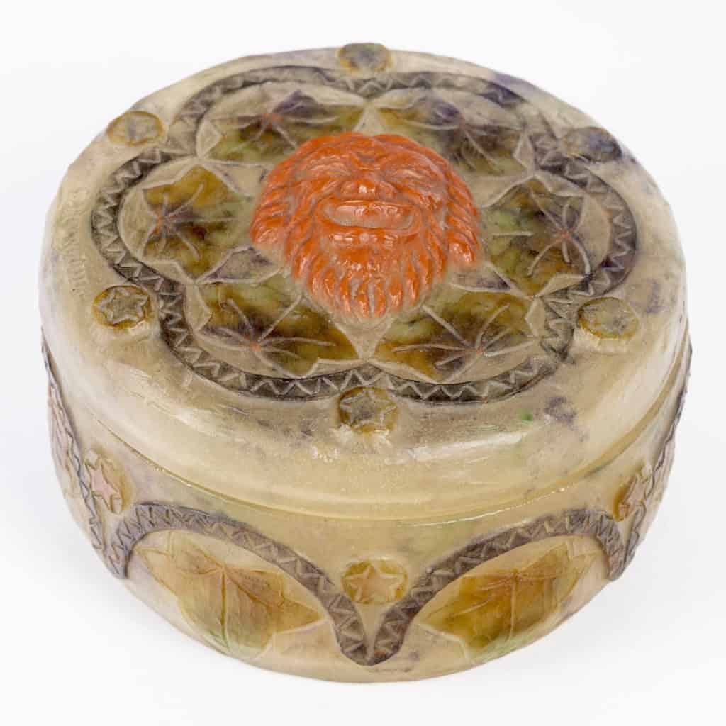 1923 Gabriel Argy Rousseau – Boîte Masques Pâte de Verre 3