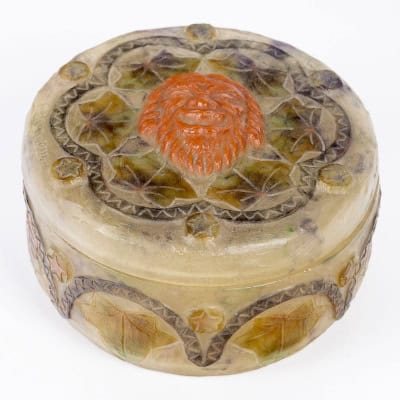 1923 Gabriel Argy Rousseau – Boîte Masques Pâte de Verre 3