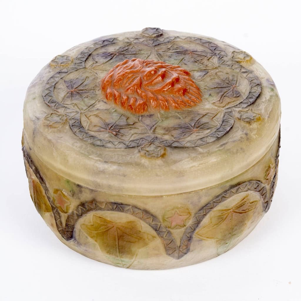 1923 Gabriel Argy Rousseau – Boîte Masques Pâte de Verre 4
