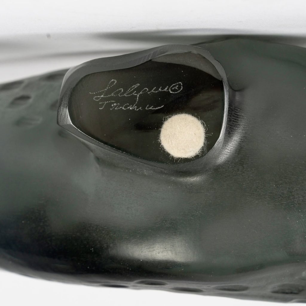 1990 Marie-Claude Lalique – Sculpture Panthère Zeila Cristal Gris 9