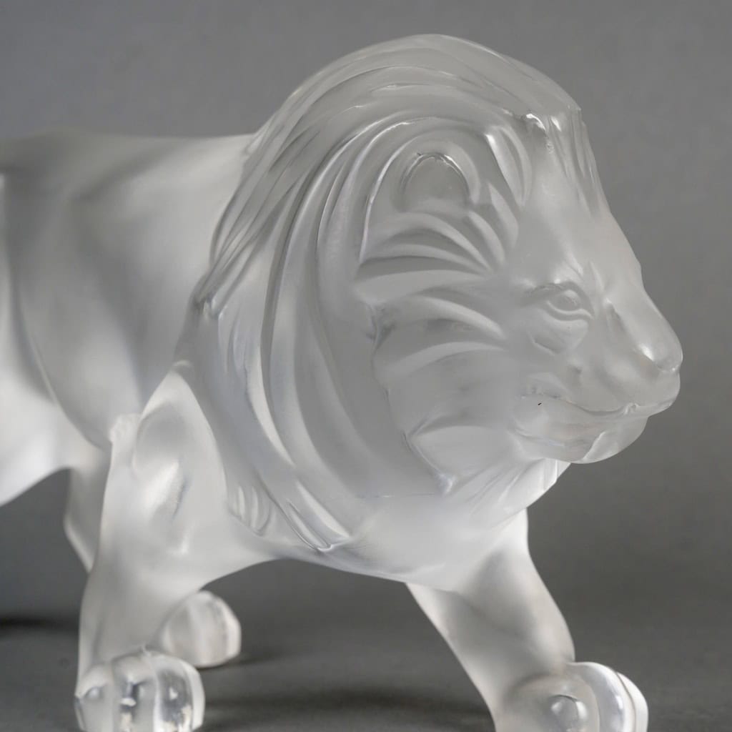 Lalique France – Sculpture Lion Regulus Cristal 6