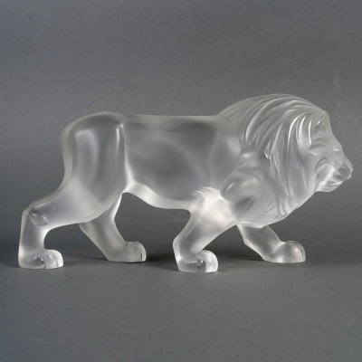 Lalique France – Sculpture Lion Regulus Cristal