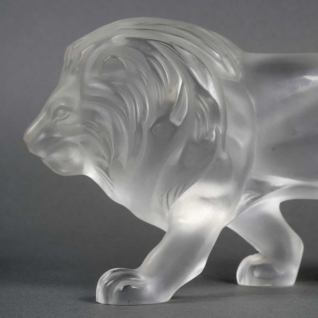 Lalique France – Sculpture Lion Regulus Cristal 8