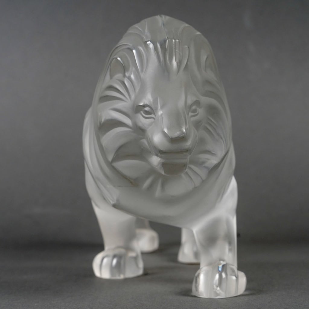 Lalique France – Sculpture Lion Regulus Cristal 9