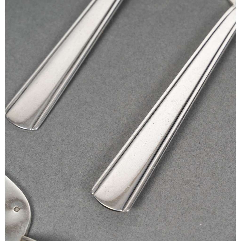 BLOCH-ESCHWEGE Ménagère 78 pièces Argent massif ART DECO 11