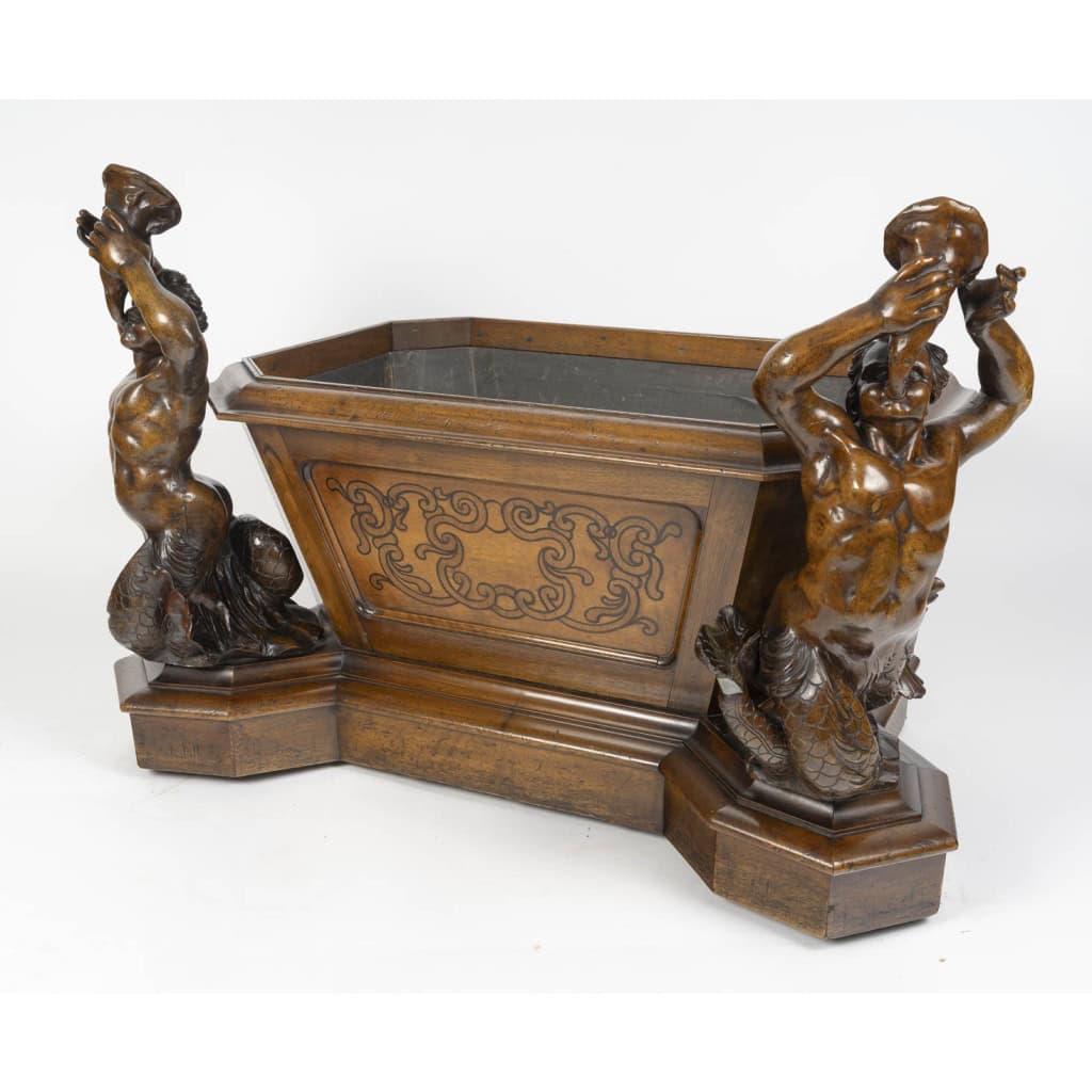 « Wine Cooler ou Raffraichissoir en acajou Angleterre 19ème siècle » 9