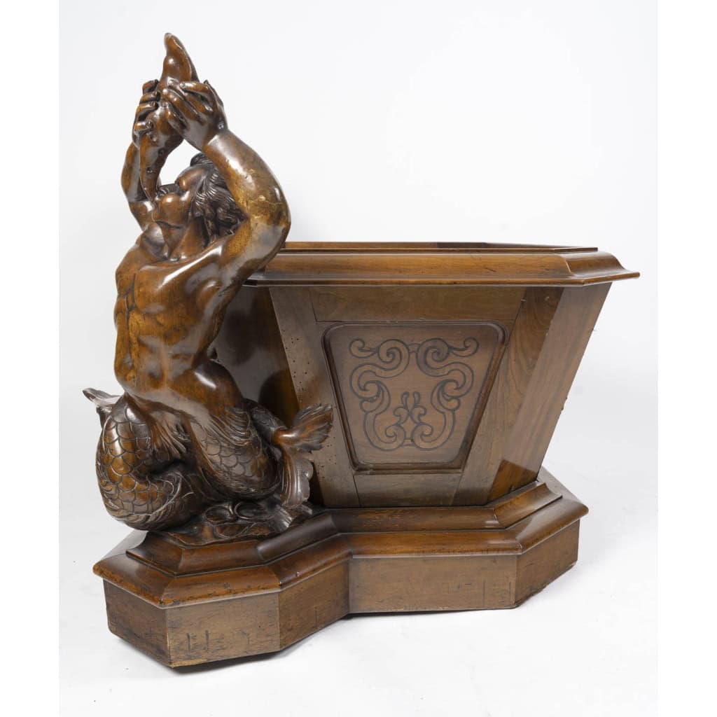 « Wine Cooler ou Raffraichissoir en acajou Angleterre 19ème siècle » 4