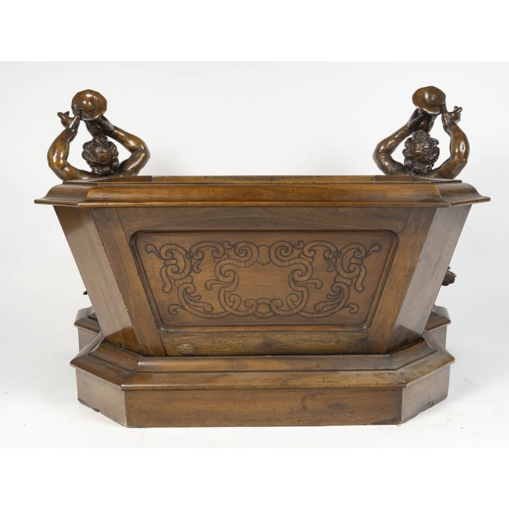 « Wine Cooler ou Raffraichissoir en acajou Angleterre 19ème siècle » 10