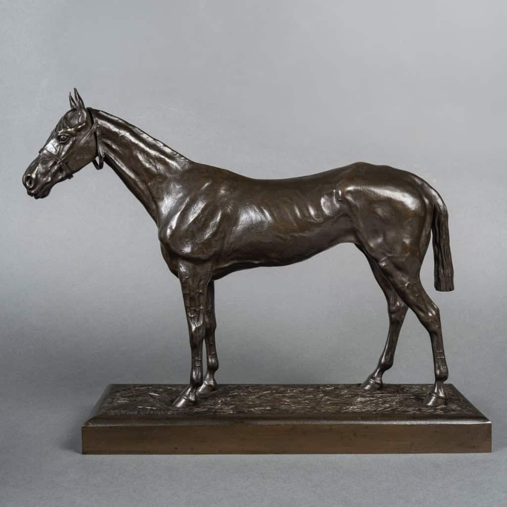 Sculpture – Cheval De Course , Henri De Vains (1851-1909) – Bronze 4 Sculpture – Cheval De Course , Henri De Vains (1851-1909) – Bronze 4