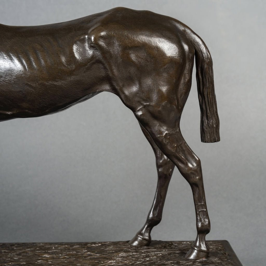 Sculpture – Cheval De Course , Henri De Vains (1851-1909) – Bronze 11 Sculpture – Cheval De Course , Henri De Vains (1851-1909) – Bronze 11