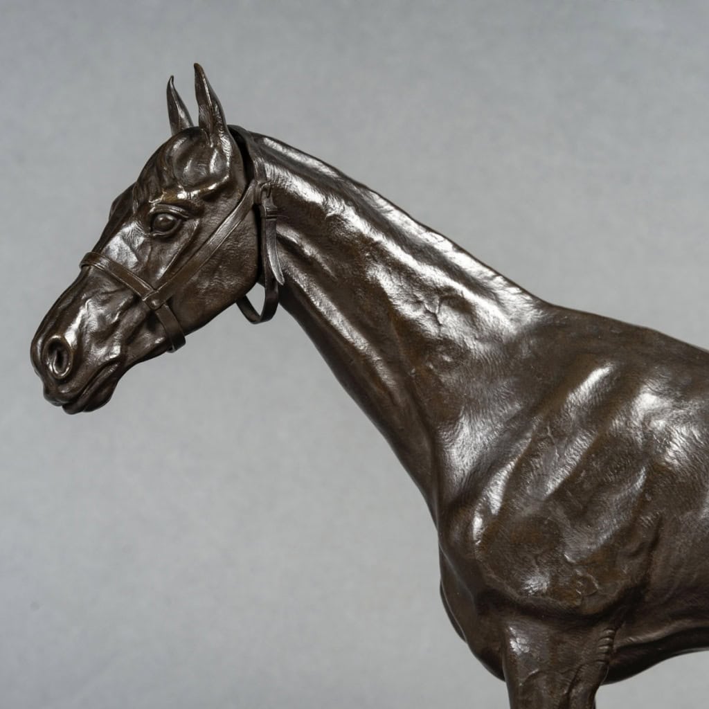 Sculpture – Cheval De Course , Henri De Vains (1851-1909) – Bronze 3 Sculpture – Cheval De Course , Henri De Vains (1851-1909) – Bronze 3