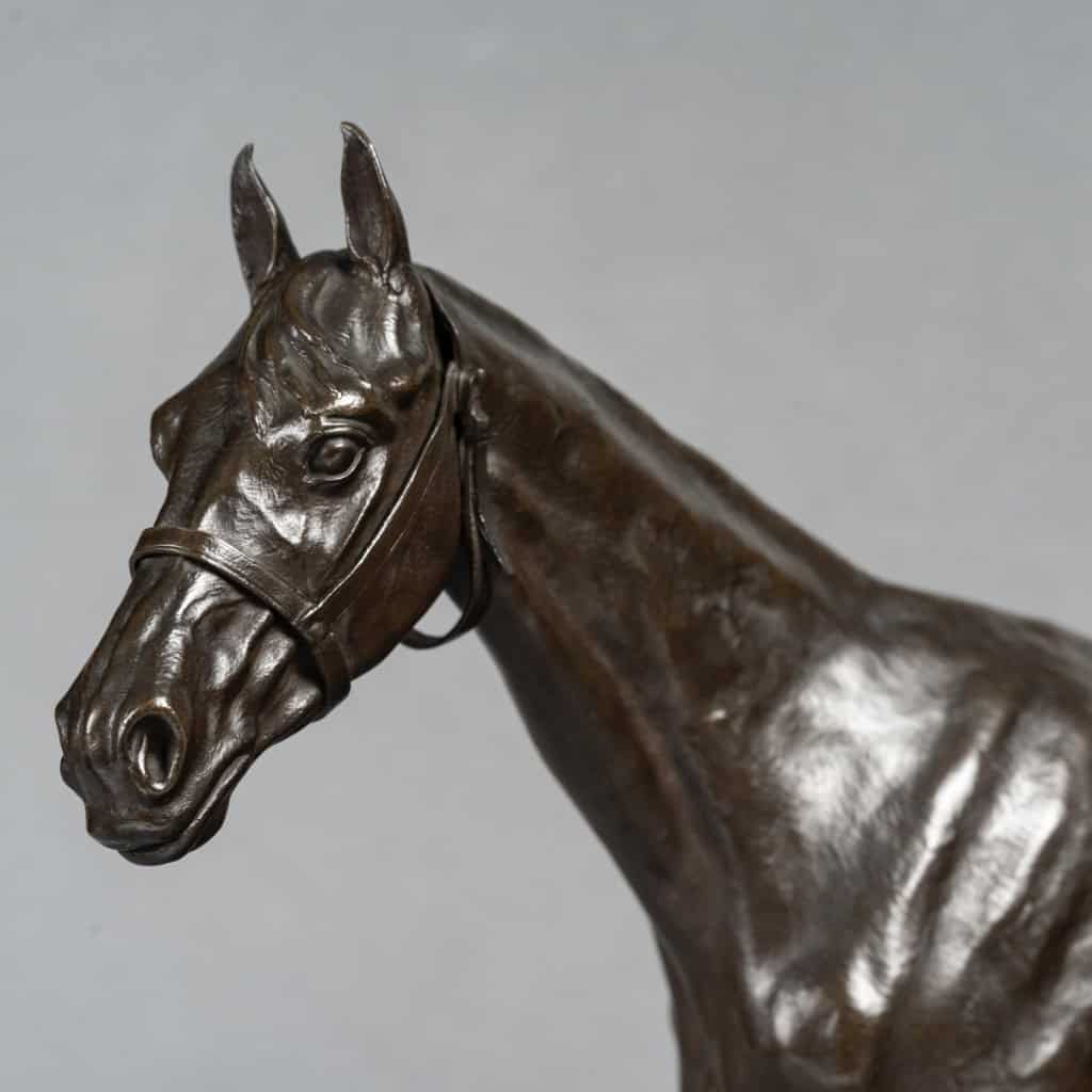Sculpture – Cheval De Course , Henri De Vains (1851-1909) – Bronze 12 Sculpture – Cheval De Course , Henri De Vains (1851-1909) – Bronze 12