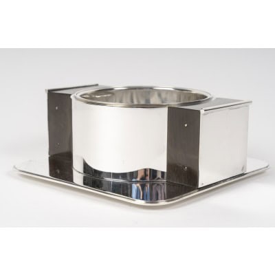 JEAN ELYSEE PUIFORCAT – Centre de table en argent massif Epoque ART DECO