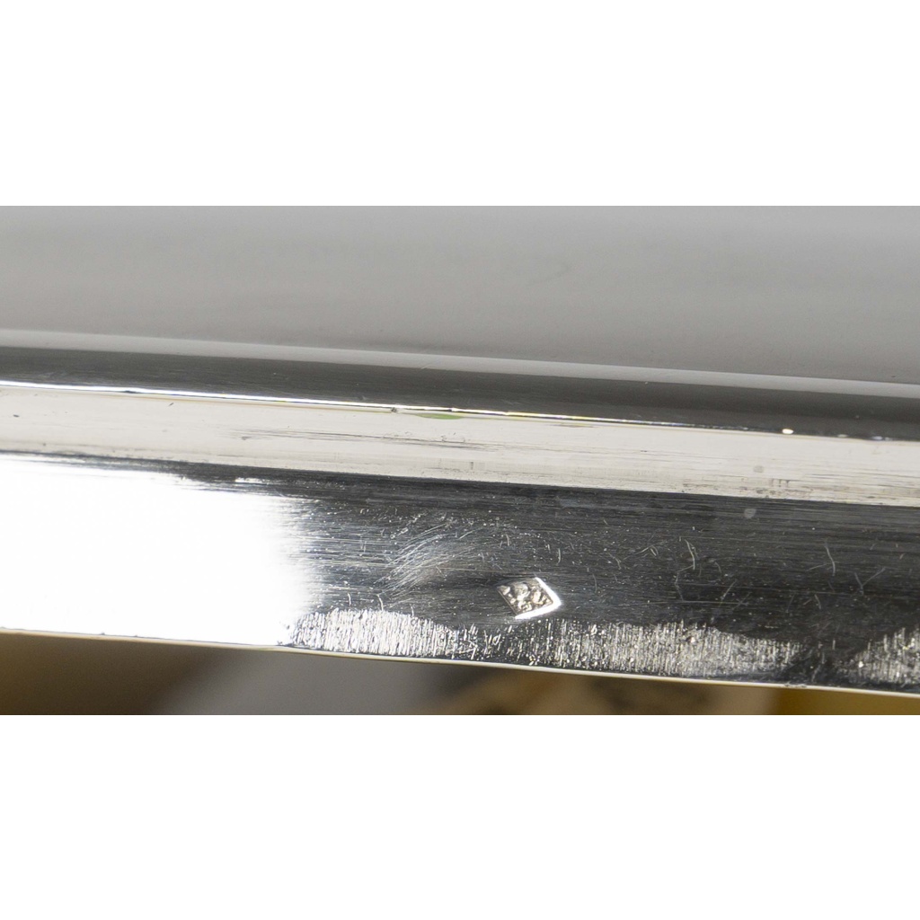 Orfèvre LEROY Légumier octogonal Argent massif Epoque ART DECO 21