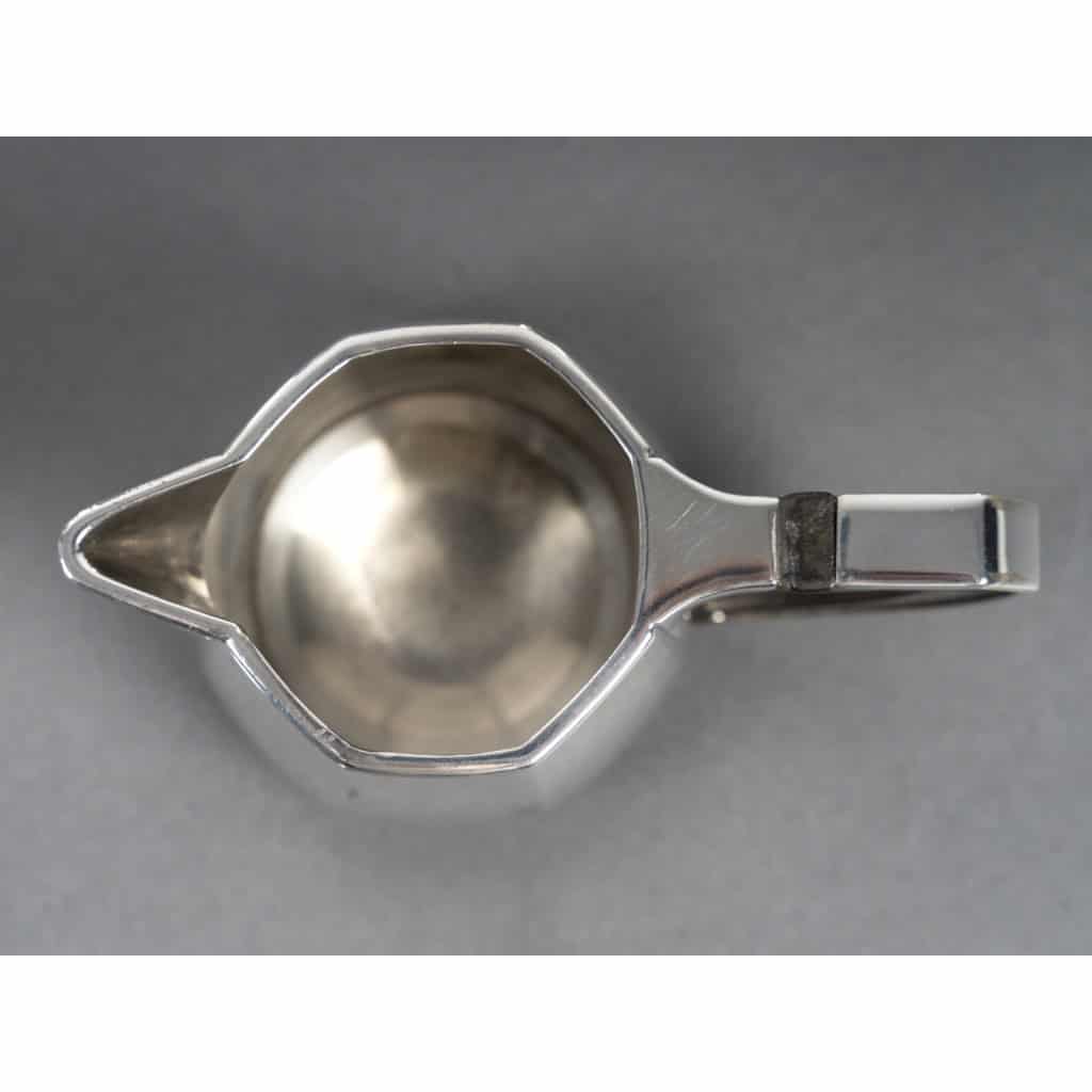 Jean E PUIFORCAT Service thé café 4 Pièces argent massif Art Déco 8