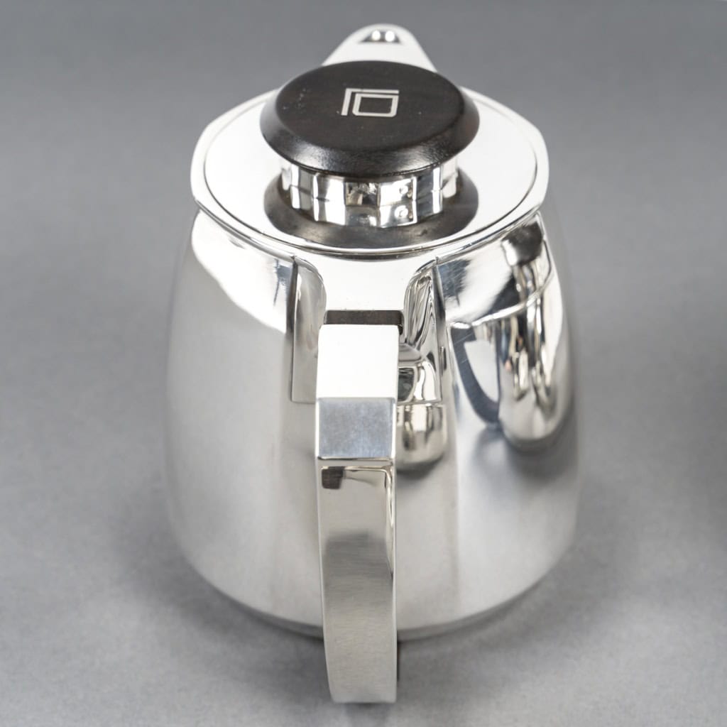 Jean E PUIFORCAT Service thé café 4 Pièces argent massif Art Déco 19