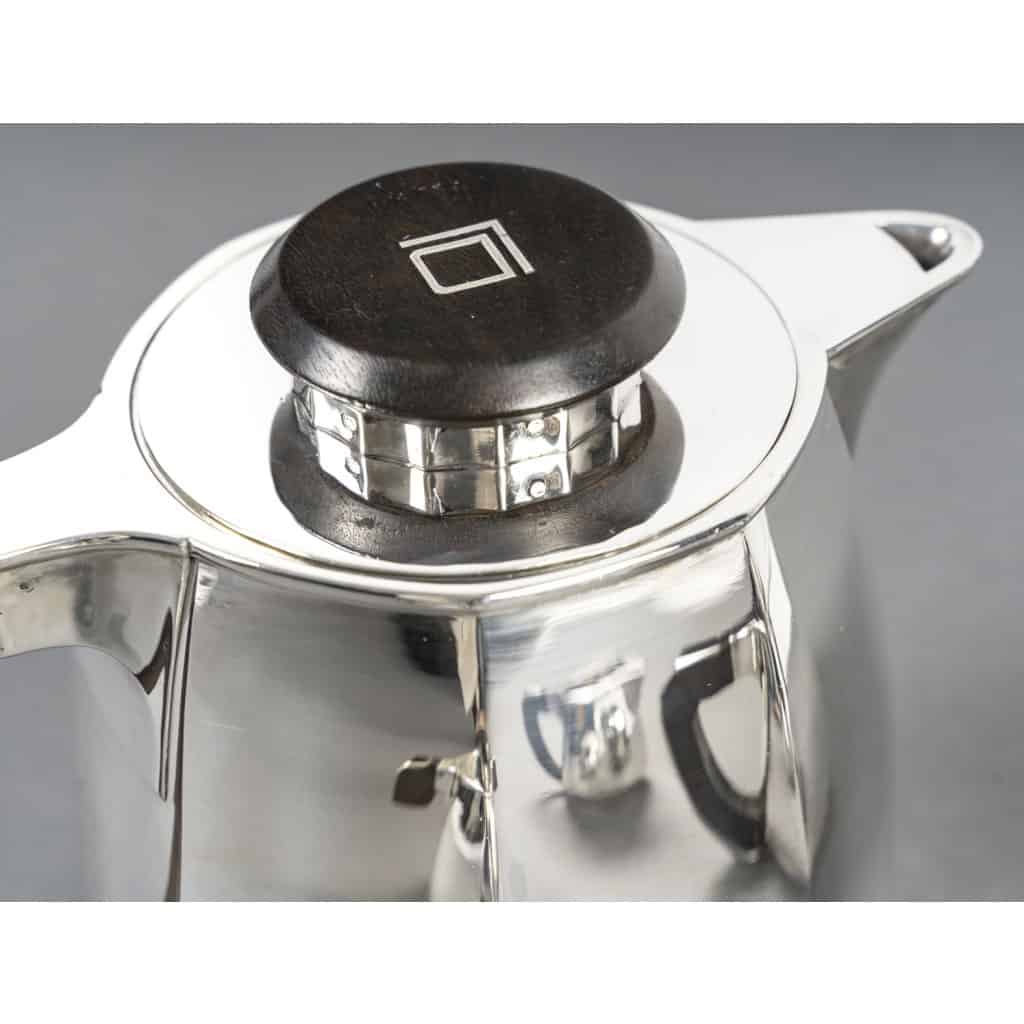 Jean E PUIFORCAT Service thé café 4 Pièces argent massif Art Déco 20