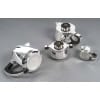 Jean E PUIFORCAT Service thé café 4 Pièces argent massif Art Déco 45