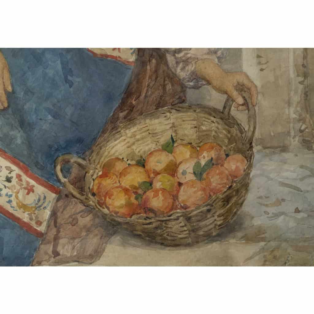 « Clelia BOMPIANI BATTAGLIA (1847-1927) Le panier d’oranges » 9