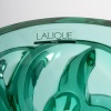 Lalique France – Art Deco Vase Tourbillons Cristal Verre Vert NEUF 14
