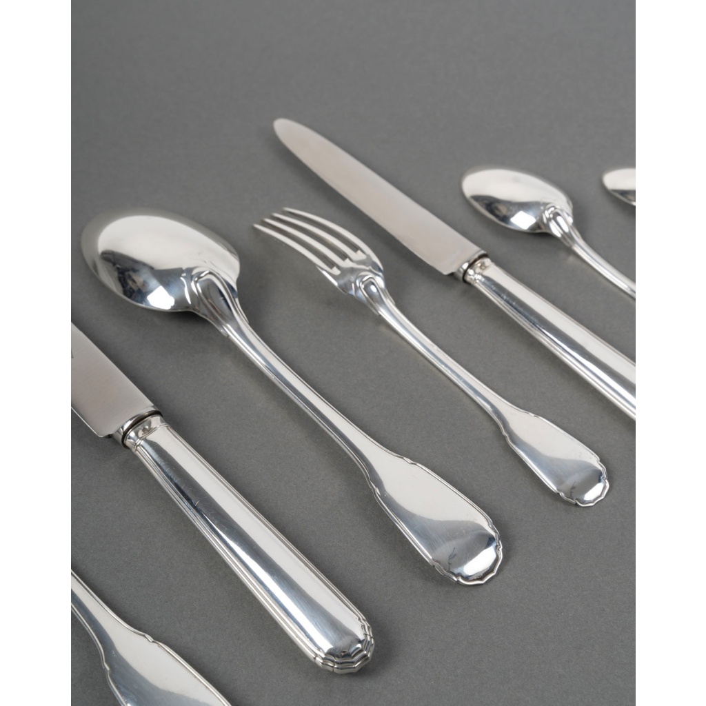 Puiforcat – Ménagère Noailles Argent Massif – 42 Pièces 9 Puiforcat – Ménagère Noailles Argent Massif – 42 Pièces 9