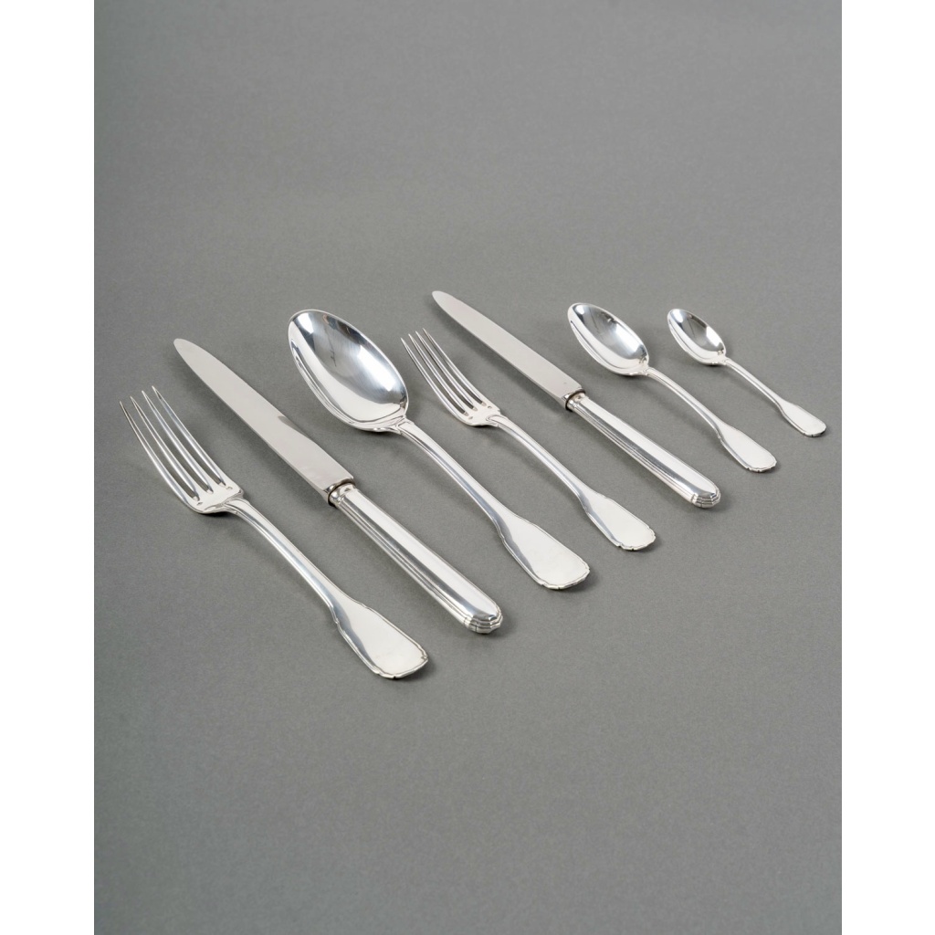 Puiforcat – Ménagère Noailles Argent Massif – 42 Pièces 3 Puiforcat – Ménagère Noailles Argent Massif – 42 Pièces 3