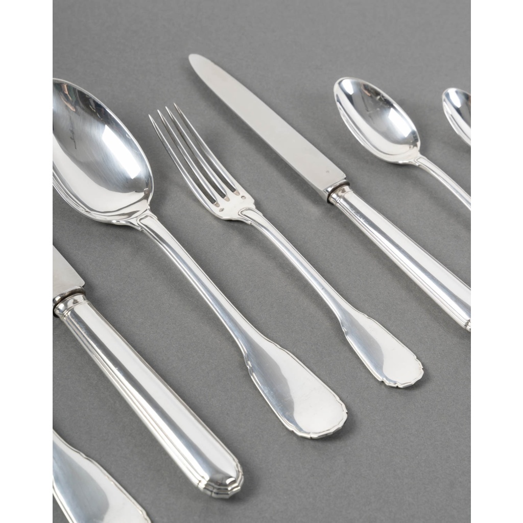 Puiforcat – Ménagère Noailles Argent Massif – 42 Pièces 5 Puiforcat – Ménagère Noailles Argent Massif – 42 Pièces 5