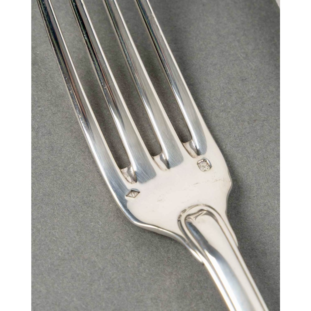 Puiforcat – Ménagère Noailles Argent Massif – 42 Pièces 13 Puiforcat – Ménagère Noailles Argent Massif – 42 Pièces 13