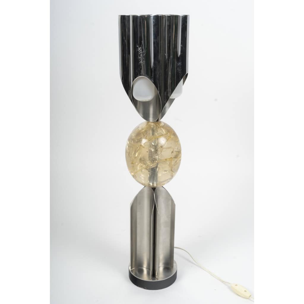 Lampe « Orgue Oeuf » par la maison CHARLES, années 1970 6
