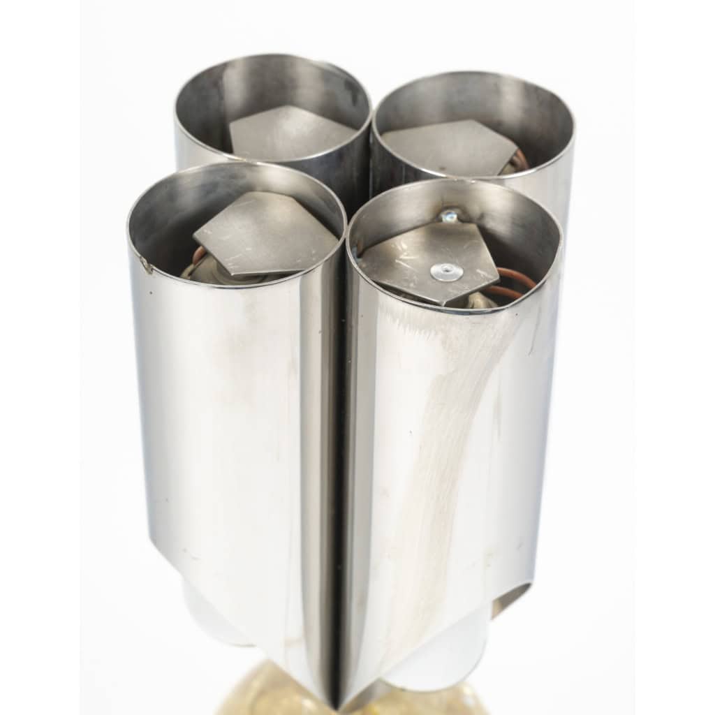 Lampe « Orgue Oeuf » par la maison CHARLES, années 1970 11