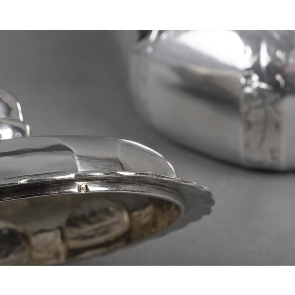 Georges LECOMTE – Boîte couverte en argent massif vers 1925 12 Georges LECOMTE – Boîte couverte en argent massif vers 1925 12