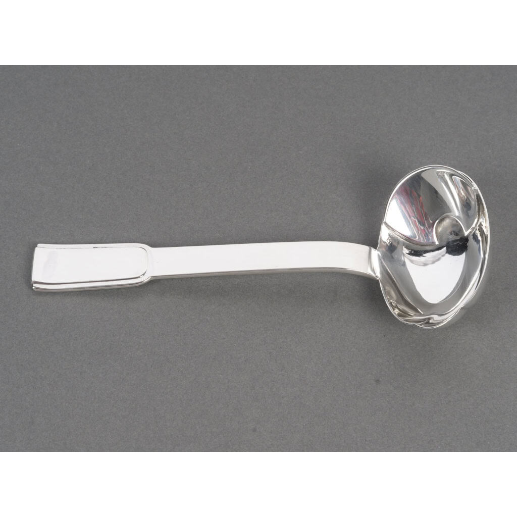 Jean PUIFORCAT Cuillère à sauce en argent massif Epoque ART DECO 5