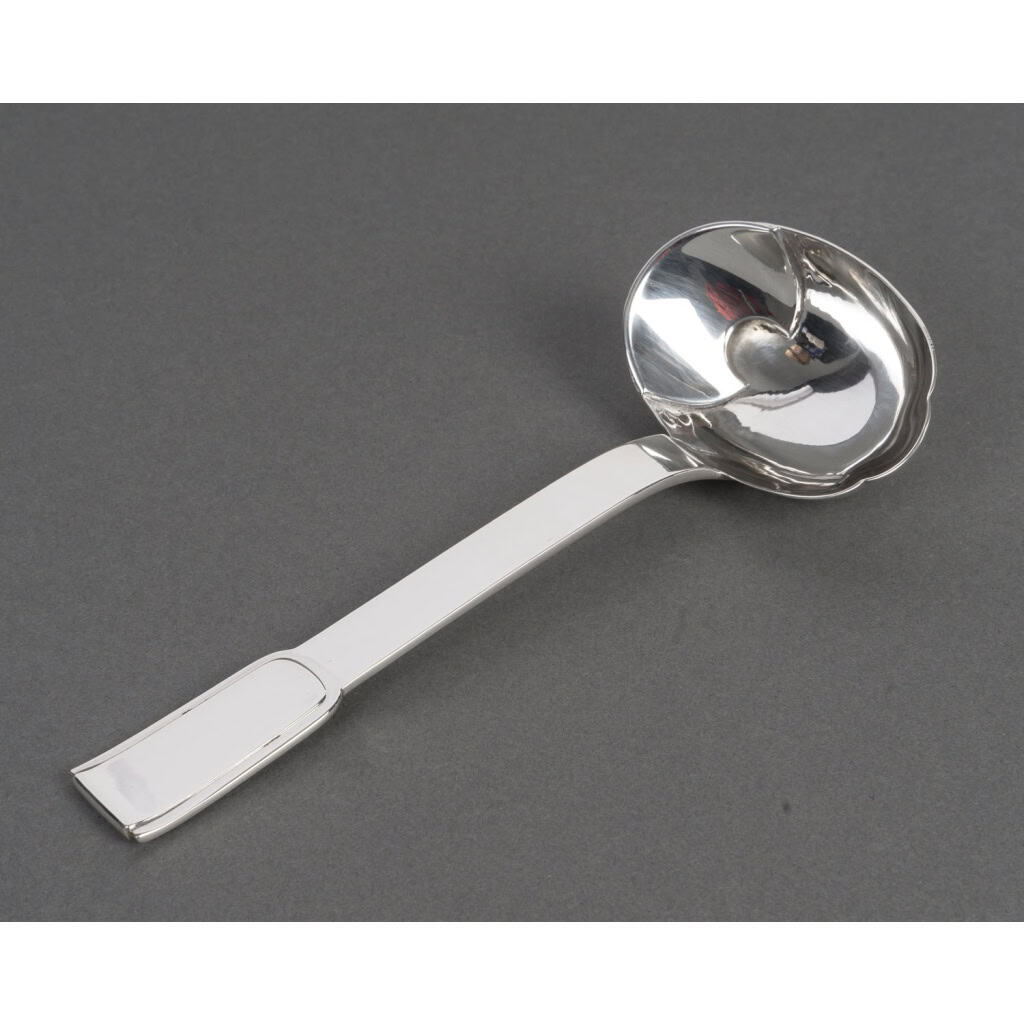 Jean PUIFORCAT Cuillère à sauce en argent massif Epoque ART DECO 6