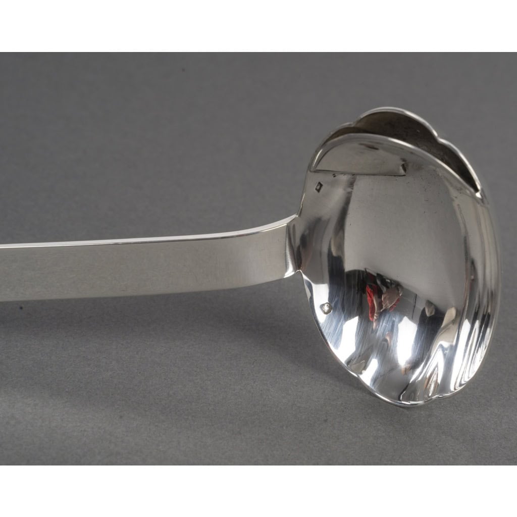 Jean PUIFORCAT Cuillère à sauce en argent massif Epoque ART DECO 11