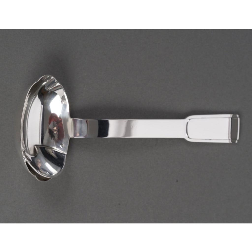 Jean PUIFORCAT Cuillère à sauce en argent massif Epoque ART DECO 16