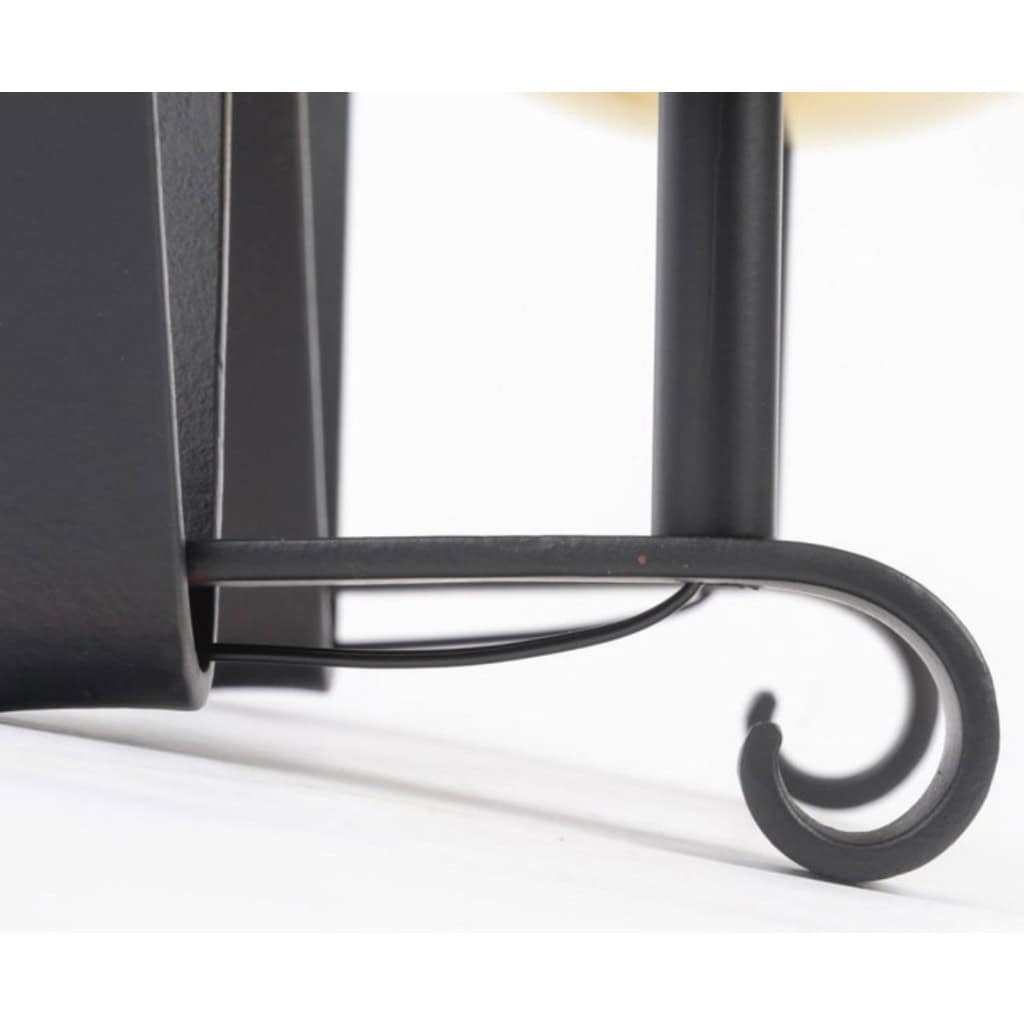 1960 Paire d’appliques murales en fer forgé Maison Bataillard 9