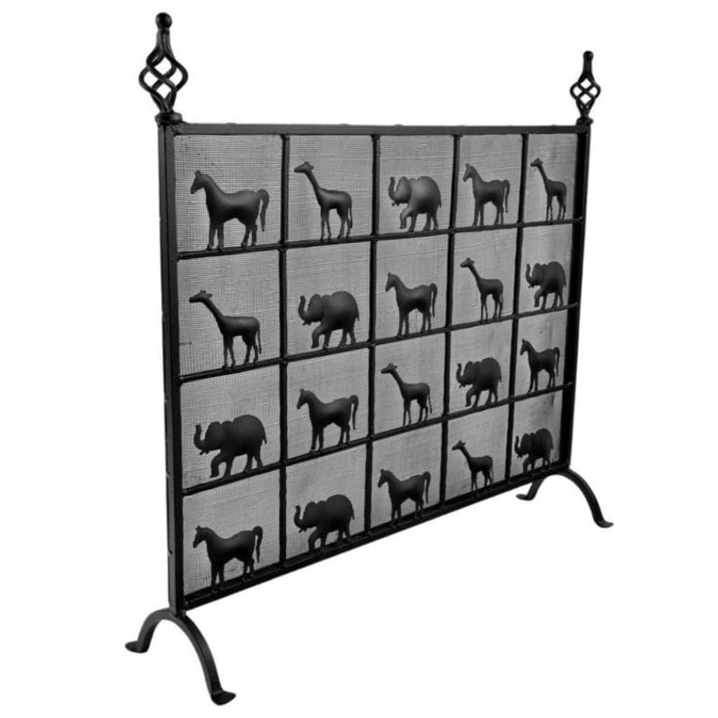 1950 Pare-feu en fer forgé des Ateliers Marolles 5