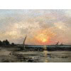 DAUBIGNY Karl Soleil couchant en bord de mer Huile sur toile signée datée dédicacée Certificat d’authenticité. 28 DAUBIGNY Karl Soleil couchant en bord de mer Huile sur toile signée datée dédicacée Certificat d’authenticité. 28