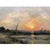 DAUBIGNY Karl Soleil couchant en bord de mer Huile sur toile signée datée dédicacée Certificat d’authenticité. 30 DAUBIGNY Karl Soleil couchant en bord de mer Huile sur toile signée datée dédicacée Certificat d’authenticité. 30