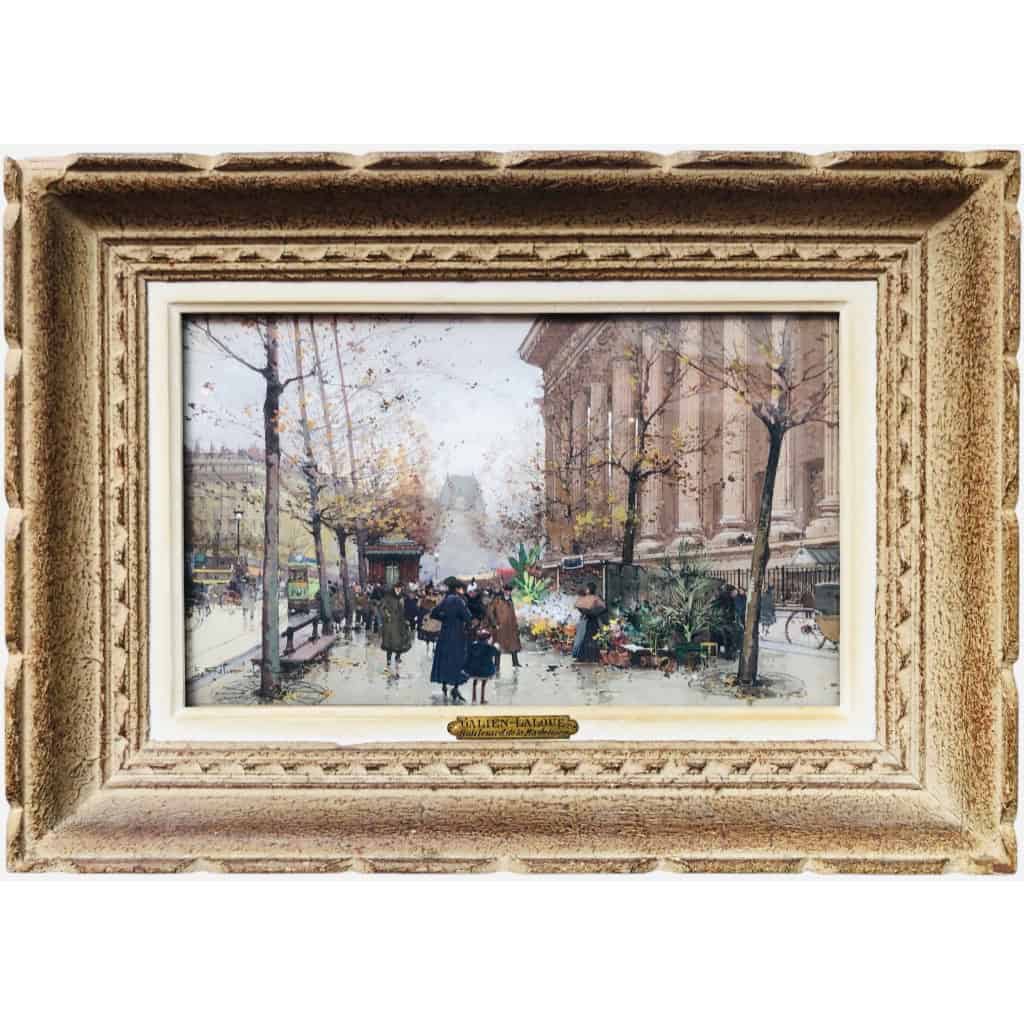 GALIEN LALOUE Peinture Française 20è Paris Le marché aux fleurs de La Madeleine Certificat 3 GALIEN LALOUE Peinture Française 20è Paris Le marché aux fleurs de La Madeleine Certificat 3