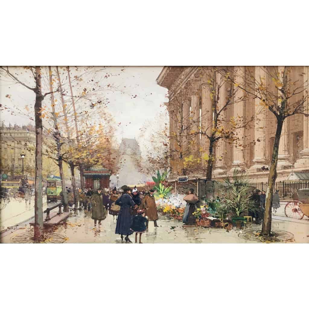 GALIEN LALOUE Peinture Française 20è Paris Le marché aux fleurs de La Madeleine Certificat 5 GALIEN LALOUE Peinture Française 20è Paris Le marché aux fleurs de La Madeleine Certificat 5