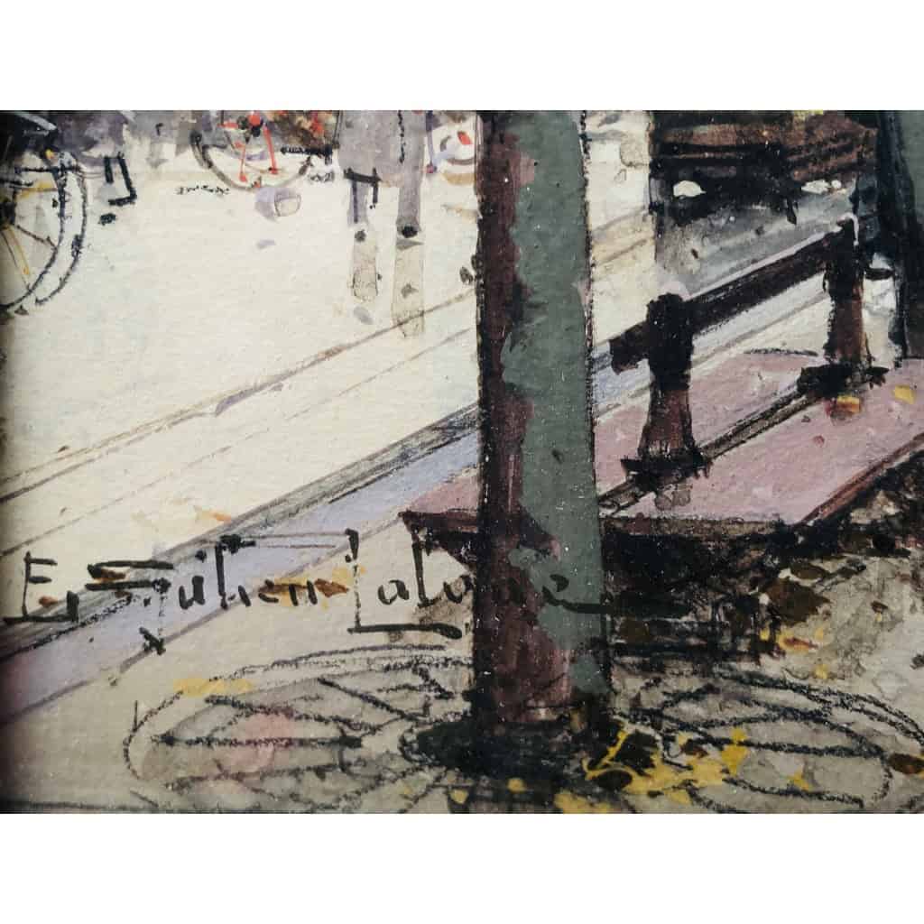 GALIEN LALOUE Peinture Française 20è Paris Le marché aux fleurs de La Madeleine Certificat 4 GALIEN LALOUE Peinture Française 20è Paris Le marché aux fleurs de La Madeleine Certificat 4