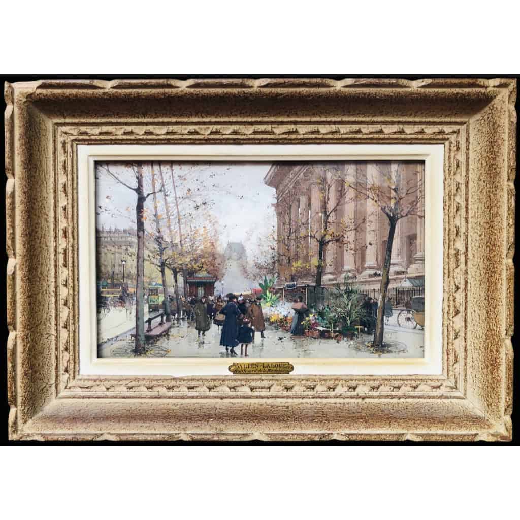 GALIEN LALOUE Peinture Française 20è Paris Le marché aux fleurs de La Madeleine Certificat 12 GALIEN LALOUE Peinture Française 20è Paris Le marché aux fleurs de La Madeleine Certificat 12