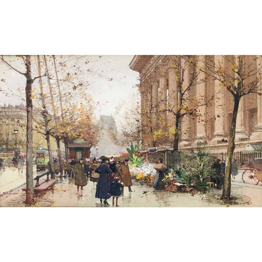 GALIEN LALOUE Peinture Française 20è Paris Le marché aux fleurs de La Madeleine Certificat 8 GALIEN LALOUE Peinture Française 20è Paris Le marché aux fleurs de La Madeleine Certificat 8