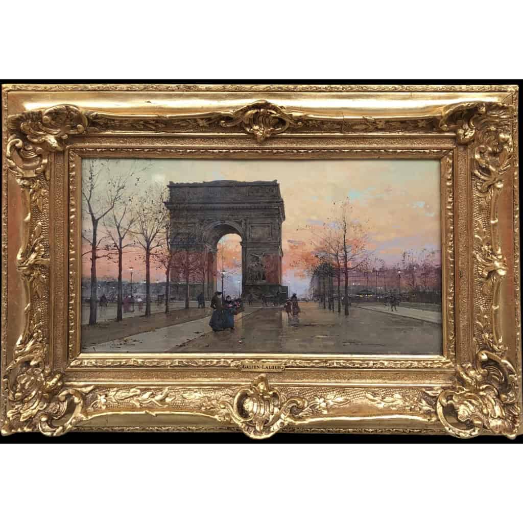 GALIEN LALOUE Peinture Française 20è Paris Place de l’Etoile animée Certificat d’authenticité 18 GALIEN LALOUE Peinture Française 20è Paris Place de l’Etoile animée Certificat d’authenticité 18