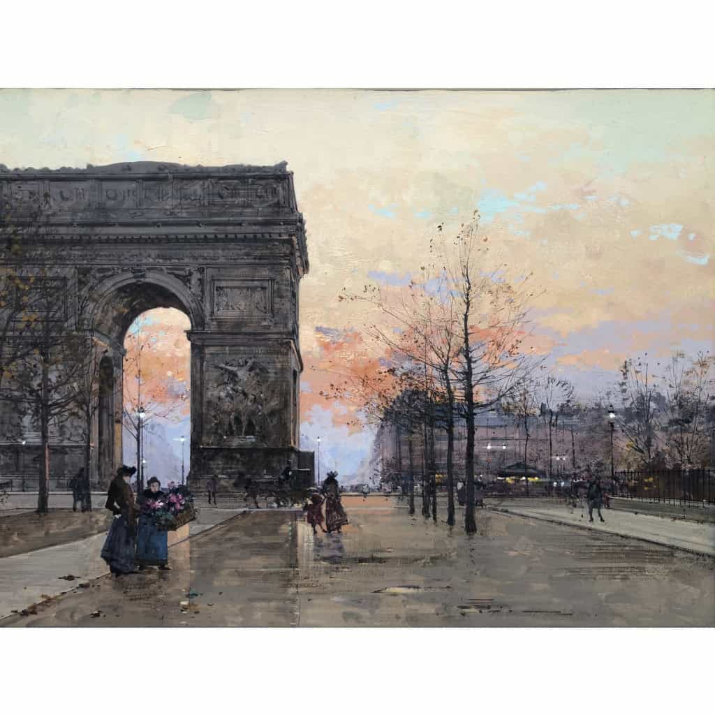 GALIEN LALOUE Peinture Française 20è Paris Place de l’Etoile animée Certificat d’authenticité 9 GALIEN LALOUE Peinture Française 20è Paris Place de l’Etoile animée Certificat d’authenticité 9