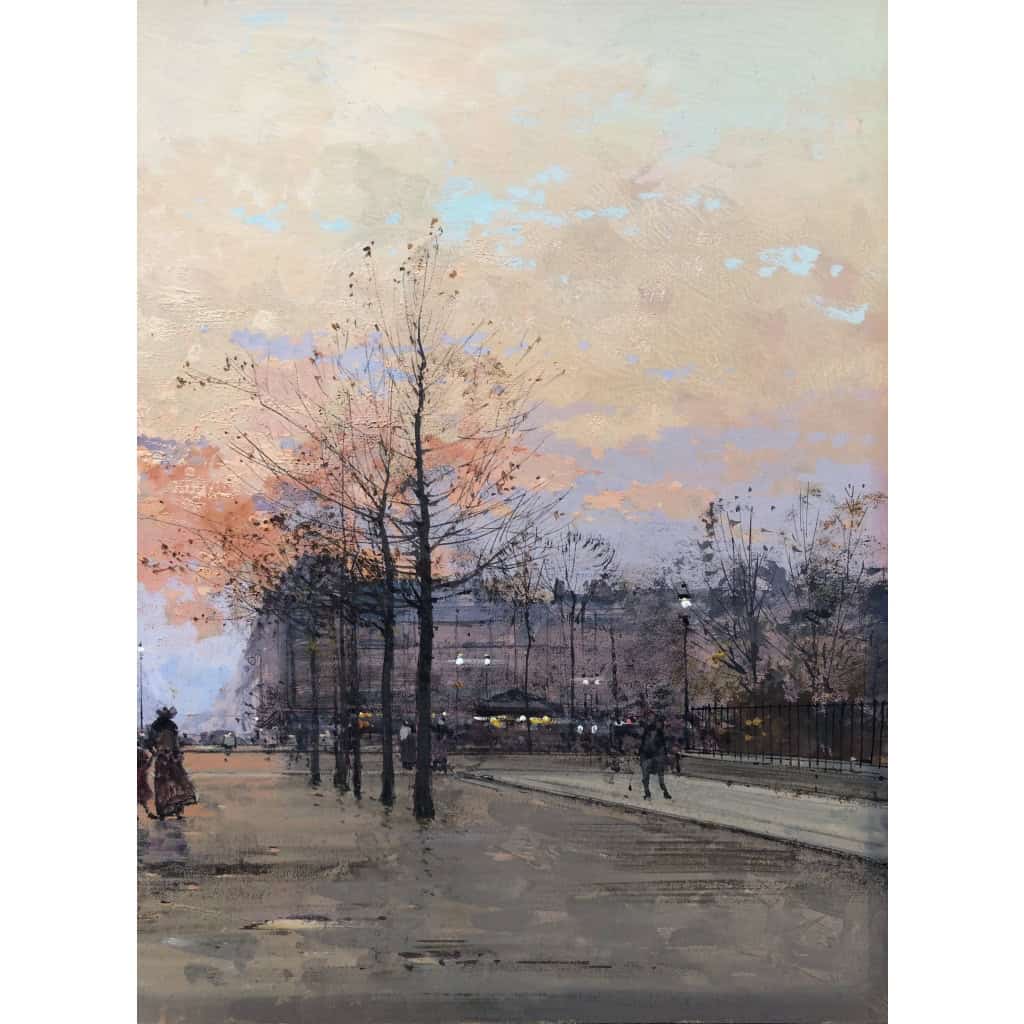 GALIEN LALOUE Peinture Française 20è Paris Place de l’Etoile animée Certificat d’authenticité 8 GALIEN LALOUE Peinture Française 20è Paris Place de l’Etoile animée Certificat d’authenticité 8
