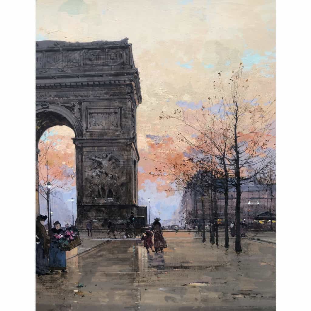 GALIEN LALOUE Peinture Française 20è Paris Place de l’Etoile animée Certificat d’authenticité 7 GALIEN LALOUE Peinture Française 20è Paris Place de l’Etoile animée Certificat d’authenticité 7