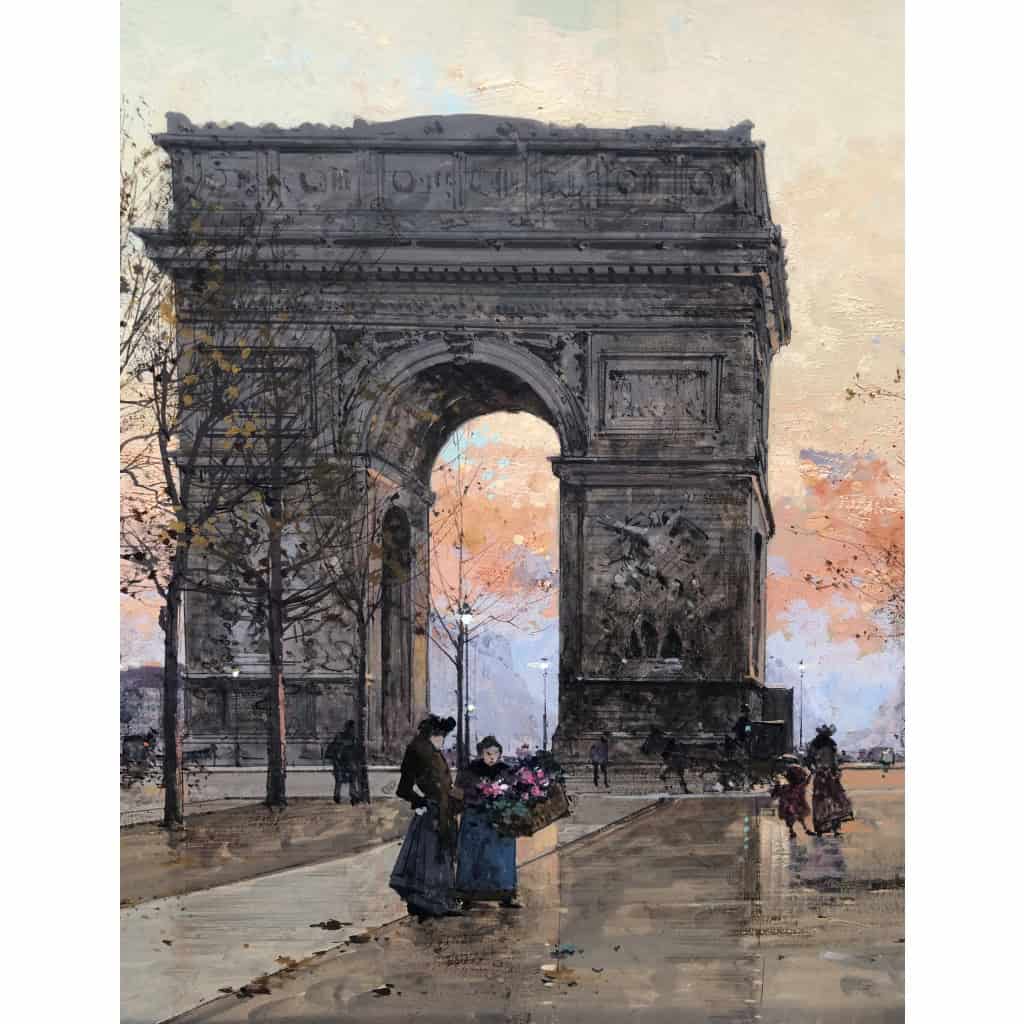 GALIEN LALOUE Peinture Française 20è Paris Place de l’Etoile animée Certificat d’authenticité 6 GALIEN LALOUE Peinture Française 20è Paris Place de l’Etoile animée Certificat d’authenticité 6