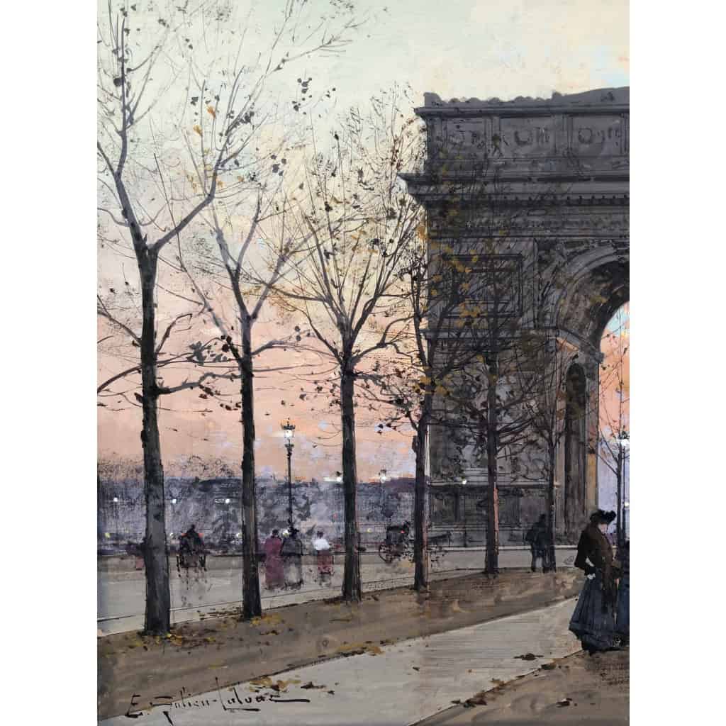GALIEN LALOUE Peinture Française 20è Paris Place de l’Etoile animée Certificat d’authenticité 11 GALIEN LALOUE Peinture Française 20è Paris Place de l’Etoile animée Certificat d’authenticité 11